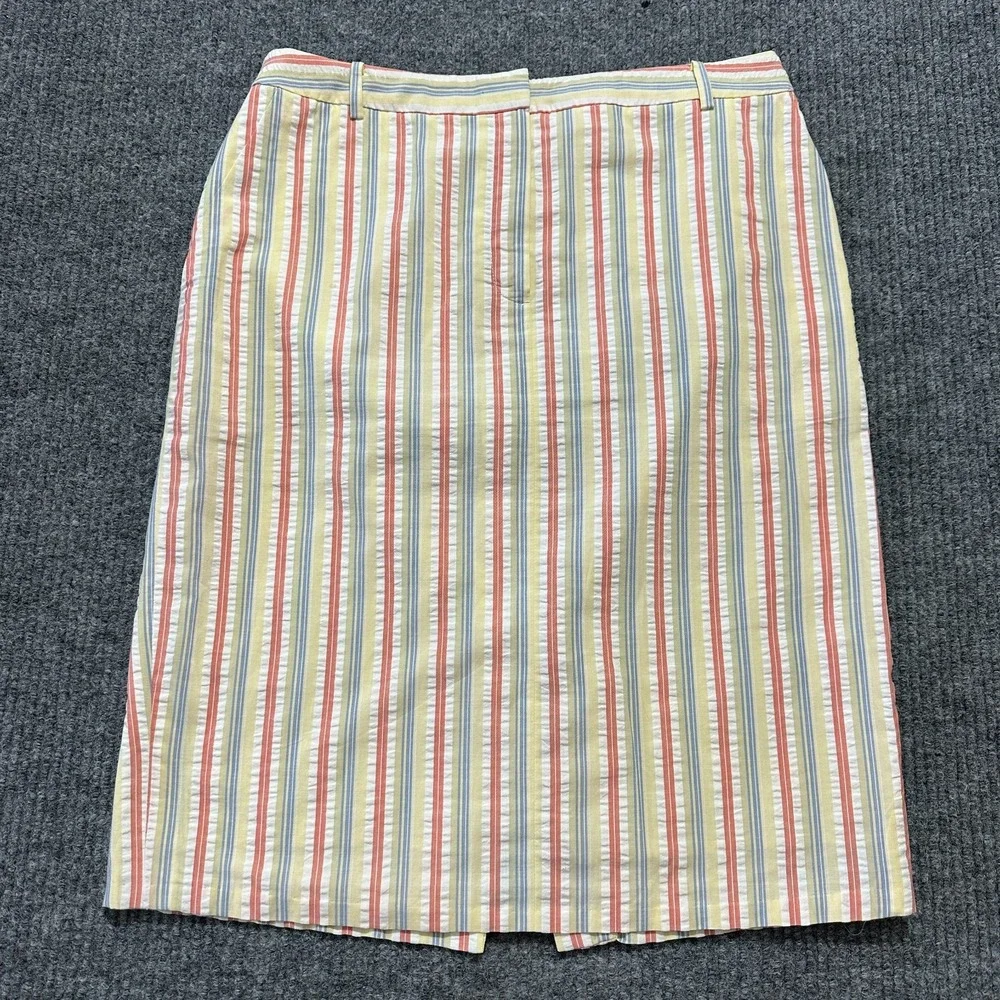Brooks Brothers Womens Skirt Size 10 Multicolor Striped Office‎ Workwear